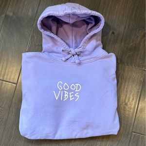 SCW Purple Good Vibes Large Hoodie
